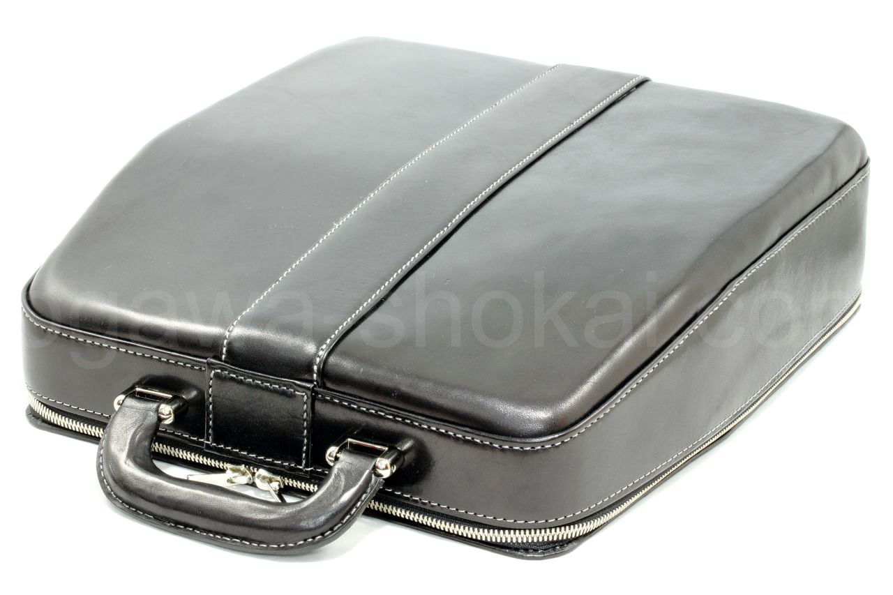 栃木レザー タイプライターケース ブラック