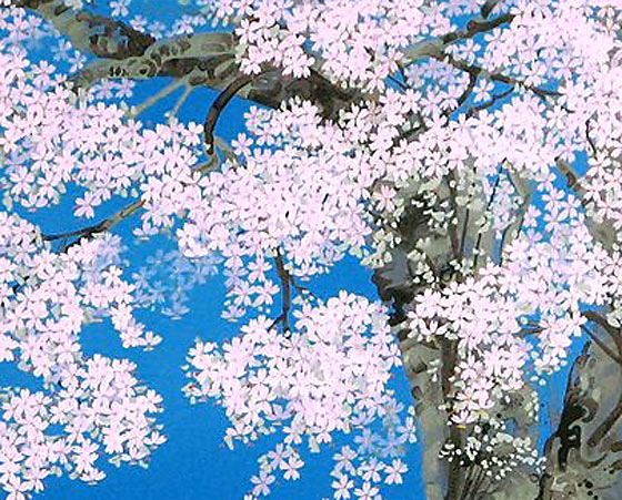 中島千波 富士桜 | 絵画など美術品の販売と買取 | 東京・銀座 おいだ美術