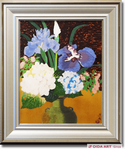 小倉遊亀 菖蒲と紫陽花 | 絵画など美術品の販売と買取 | 東京・銀座