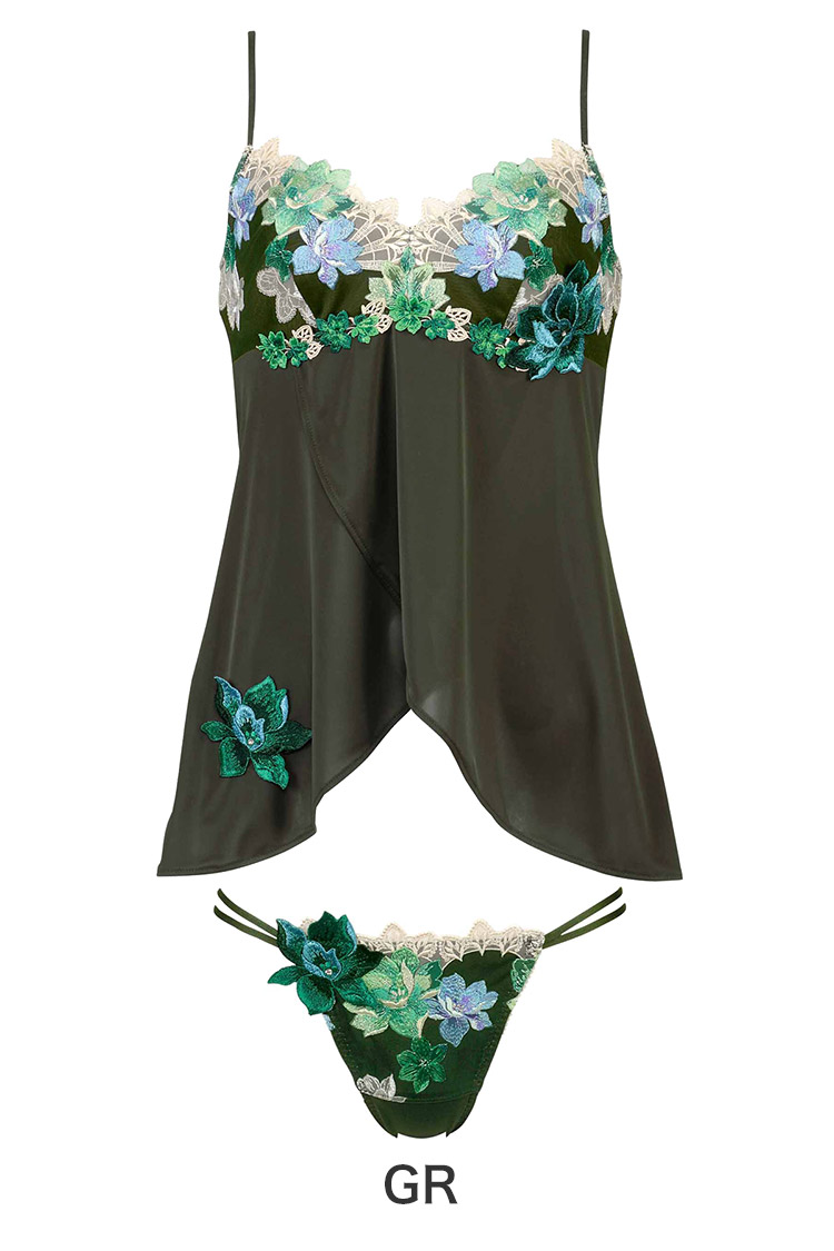 DTJ230｜ワコール サルート 30G セットアップ(キャミ＋Tバック) M/L