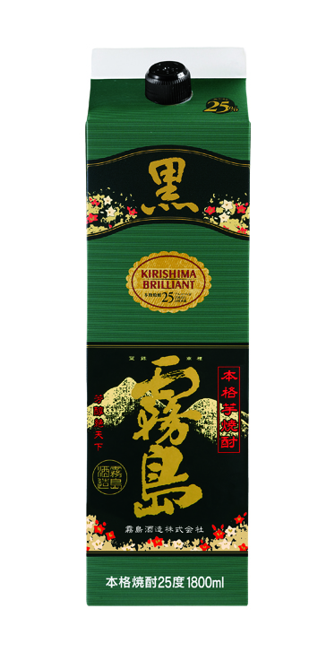 黒霧島 芋 25度1.8Lパック 1ケ一ス( 6本入 ) 1291