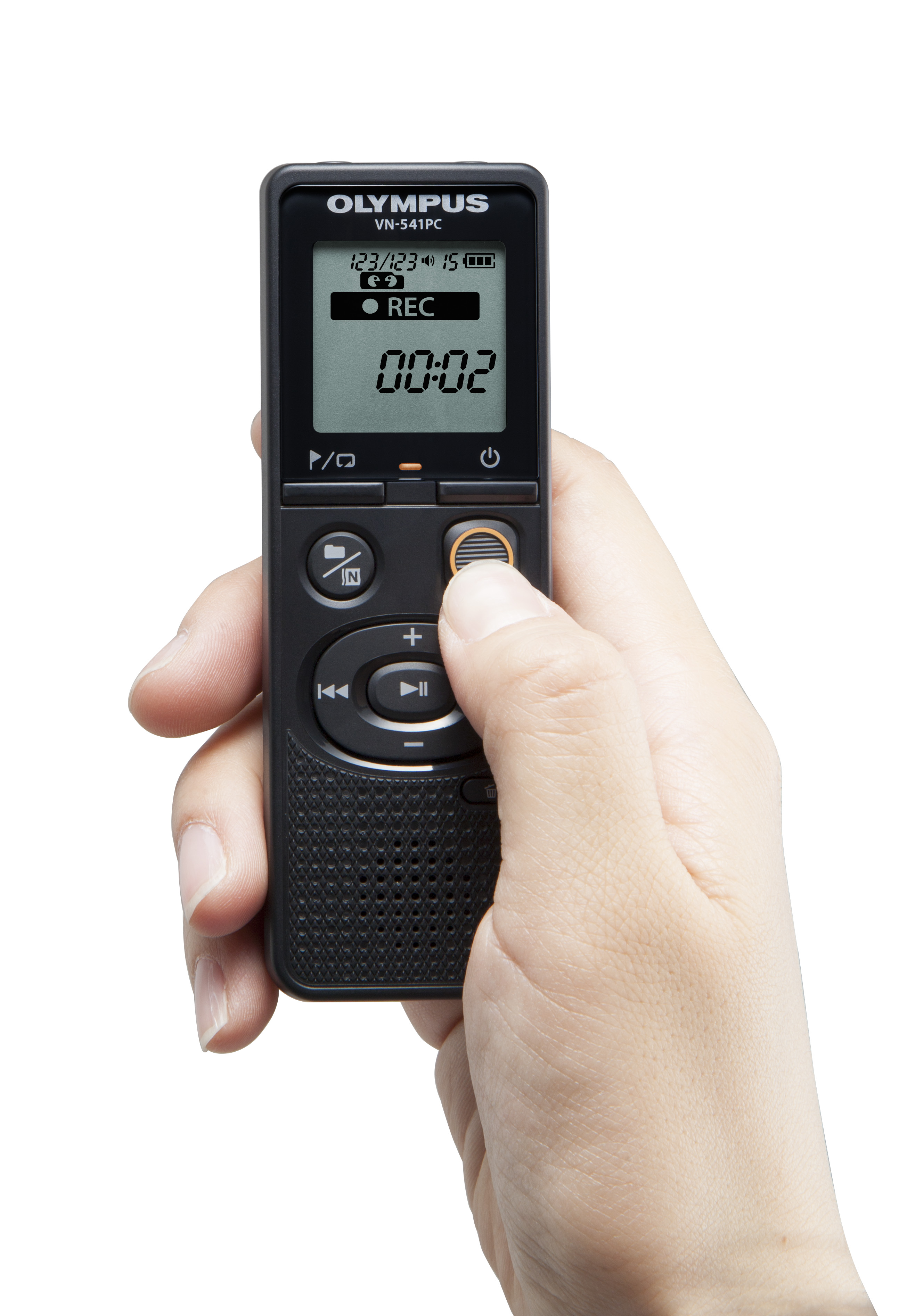One-touch voice recording – the Olympus VN-541PC is the perfect