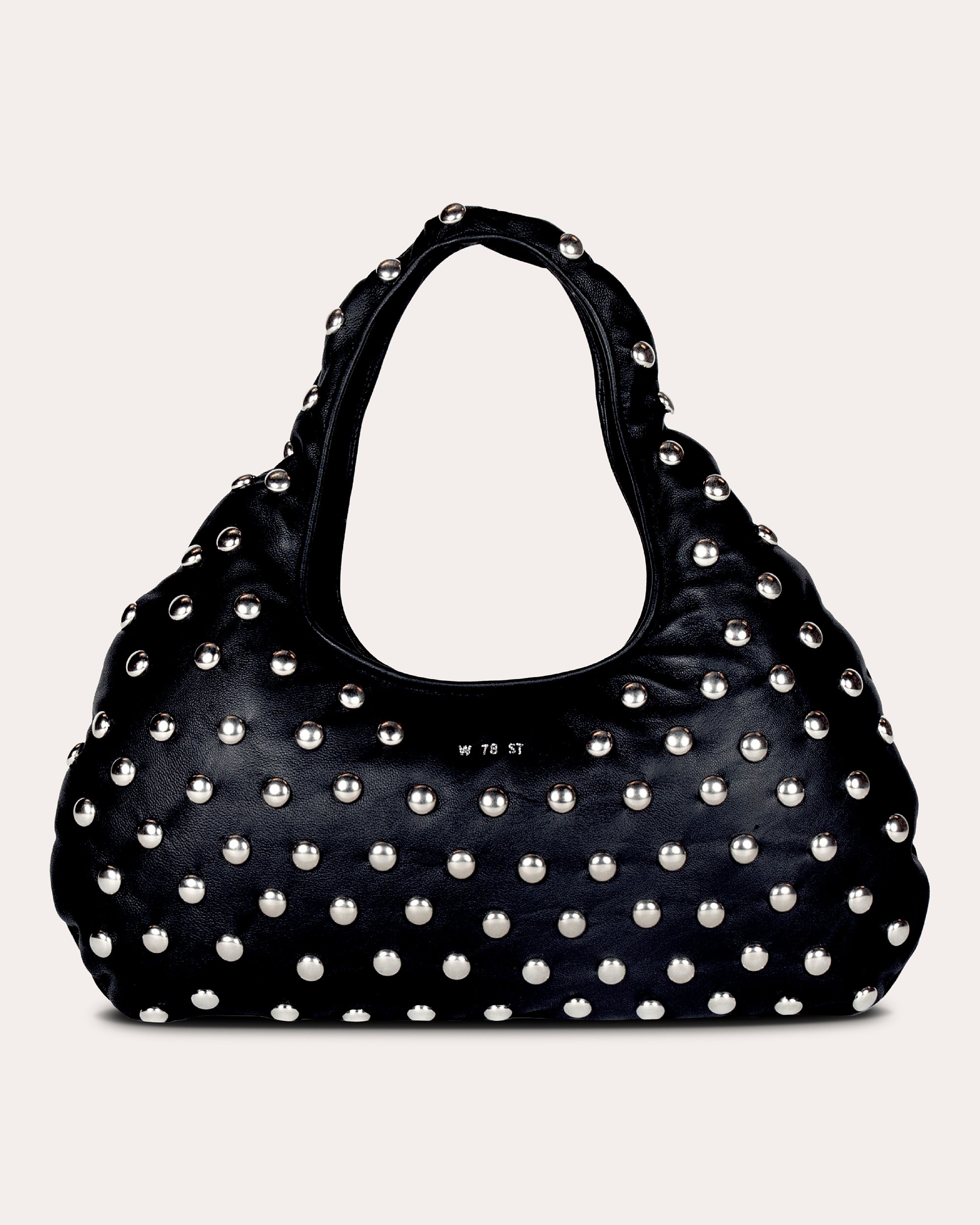 Medium Cloud Studded-Leather Shoulder Bag | Olivela