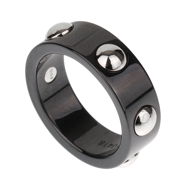 Louis Vuitton Ceramic Platinum Diamond Band Ring – Opulent Jewelers