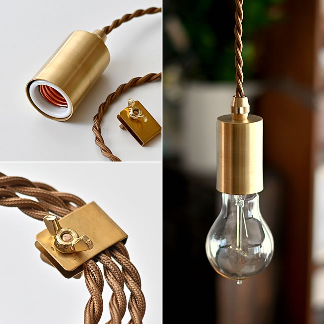 LONDON ペンダントライト BRASS 真鍮ソケット | ゼネラルストア オルネ