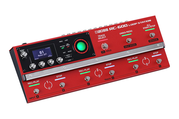 BOSSのフット専用のループステーションRC-600をご紹介いたします。