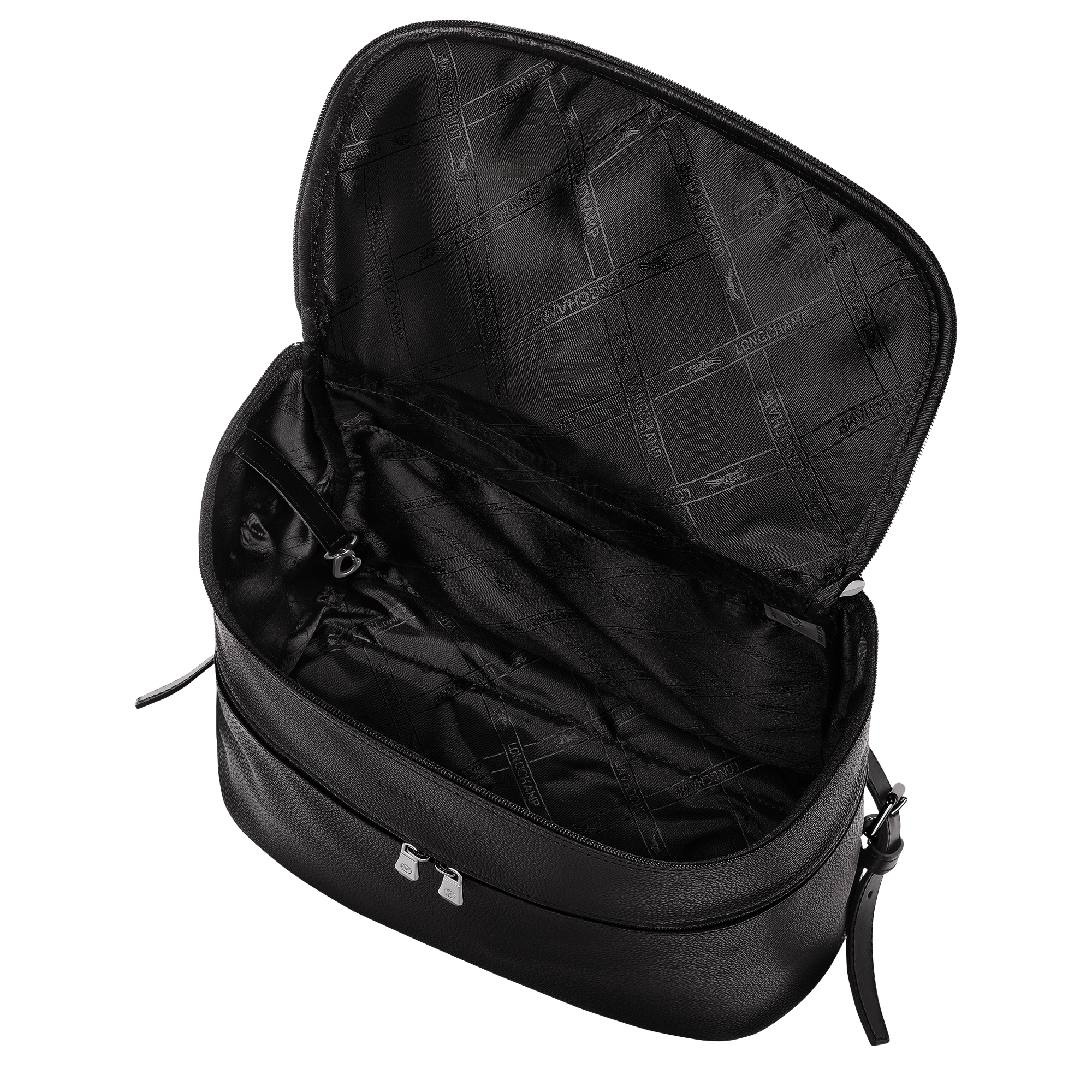 Le Foulonné Backpack Black - Leather | Longchamp US