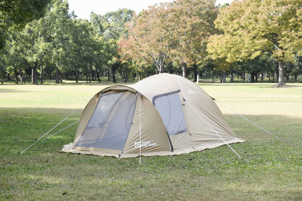 ゆったりペアキャンプも、コンパクトなファミリーキャンプもOKの