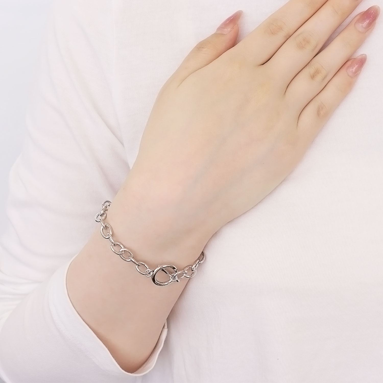 ペア チェーンブレスレット マンテル シルバー925 [ PAIR Label ]