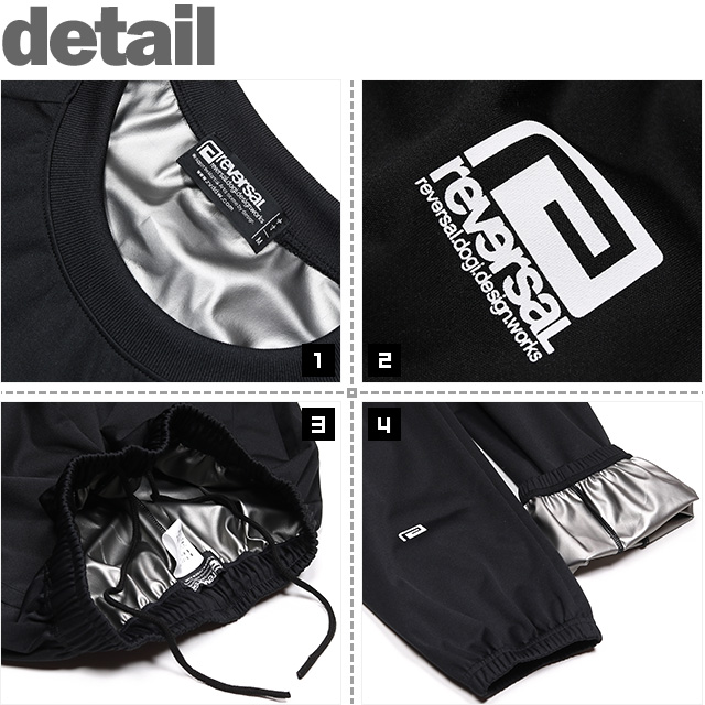 リバーサル) reversal BASIC SAUNA SUIT ver.2.0 (SET UP)(rvbs054-BK
