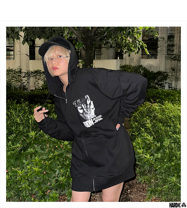 ハードコアチョコレート) HARDCORE CHOCOLATE 呪怨 伽椰子 ZIPパーカ