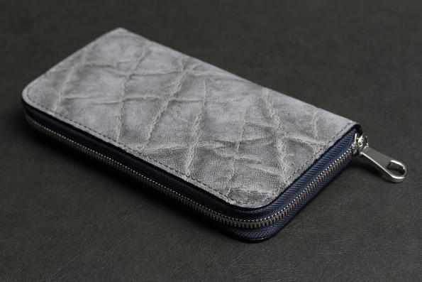 ラウンドジップ】 スタンダード エレファント（象革） SLW037 | STOCK