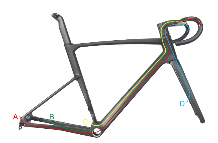 LightCarbon Super Light Disc Brake Road Carbon Frameset With