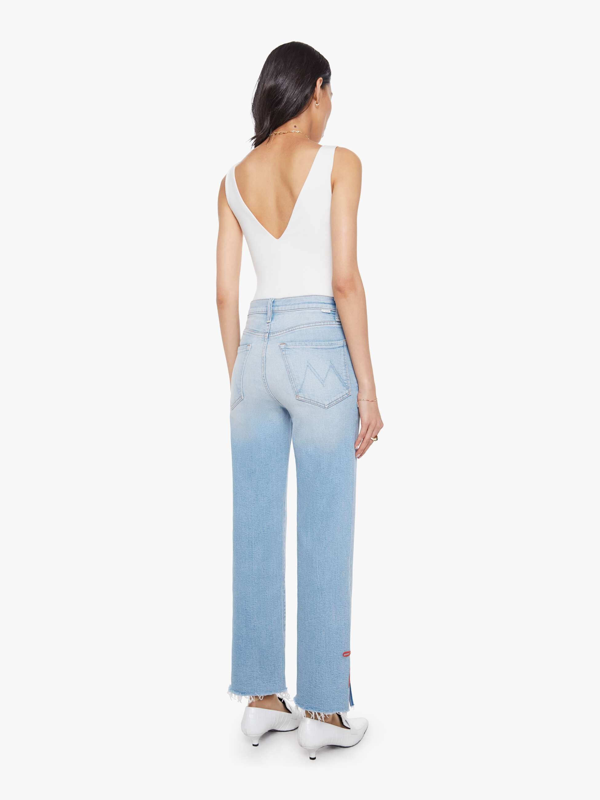 The Rambler Zip Slice Hover Fray - Complete 360 | MOTHER DENIM