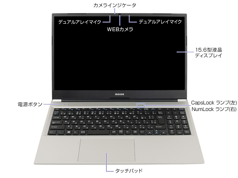 mouse B5-i7 Windows 11 Home Core i7 Iris Xe グラフィックス│ハイ