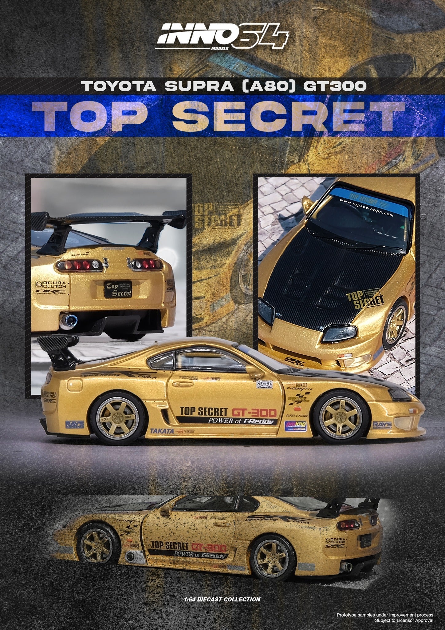INNO64 1:64 Toyota Supra (A80) TOP SECRET GT300 by 