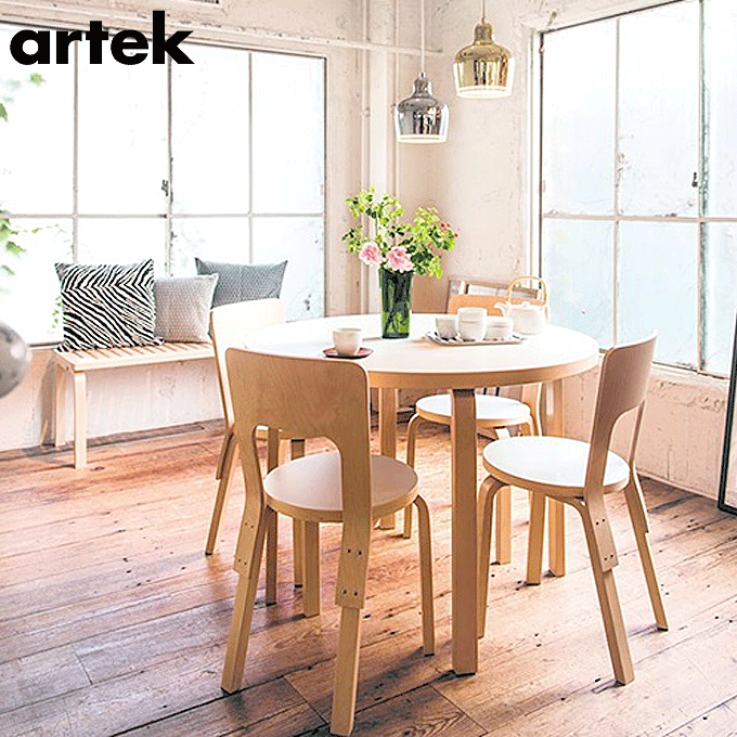 artek アルテック スタンダード 66 Chair ブラックリノリウム アアルト