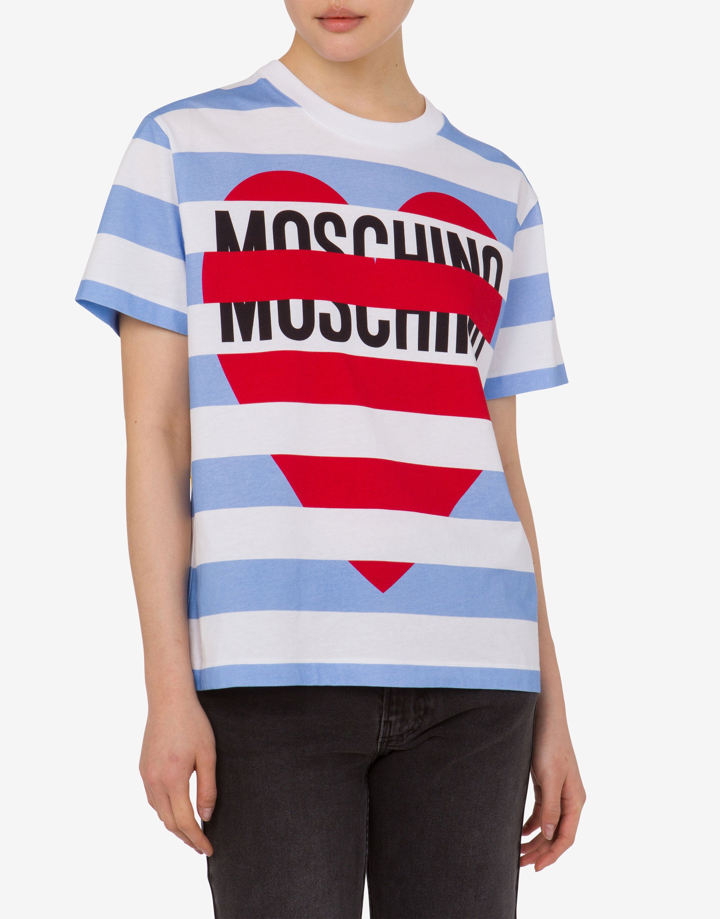Printed cotton jersey T-shirt Moschino Jeans | Moschino