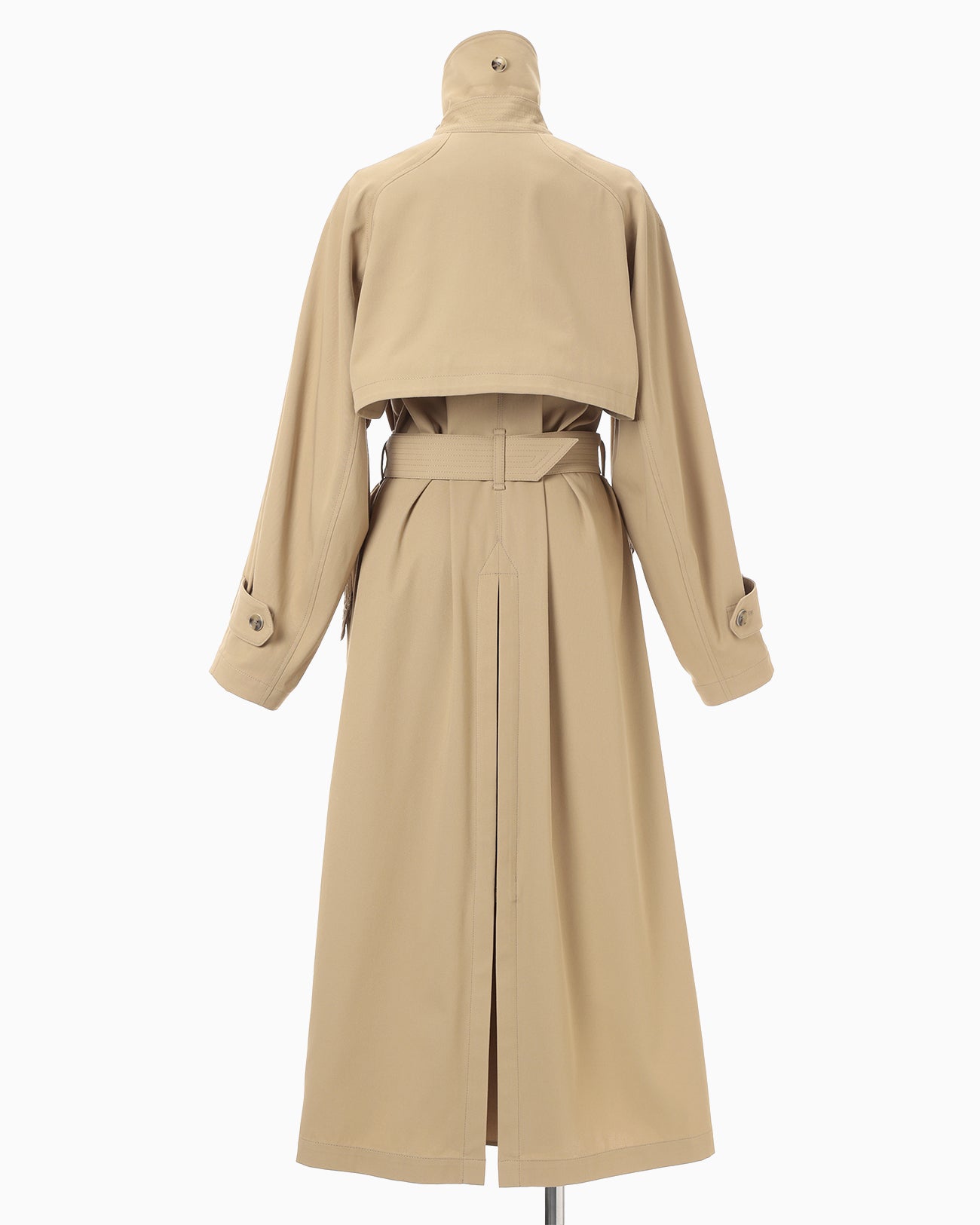 Cording Embroidery Detailed Trench Coat - beige - Mame Kurogouchi