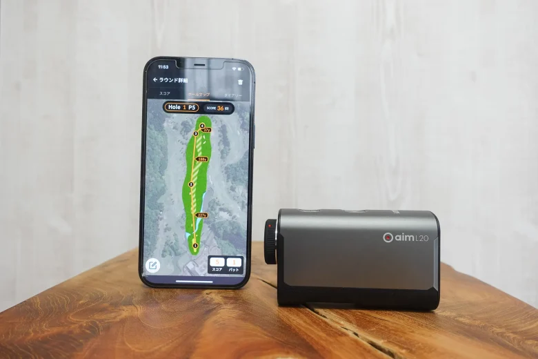 GOLFBUDDY aim L20レビュー】ショット記録まで出来るレーザー距離計
