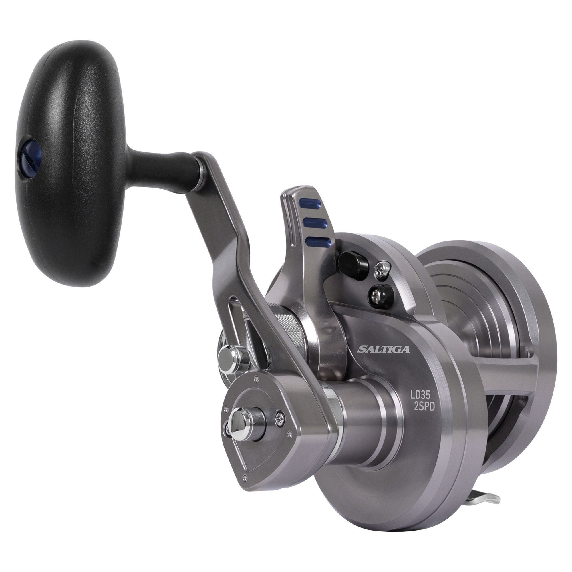 Daiwa Saltiga Lever Drag Two Speed Reel - SAGLD35-2SPD - Handle