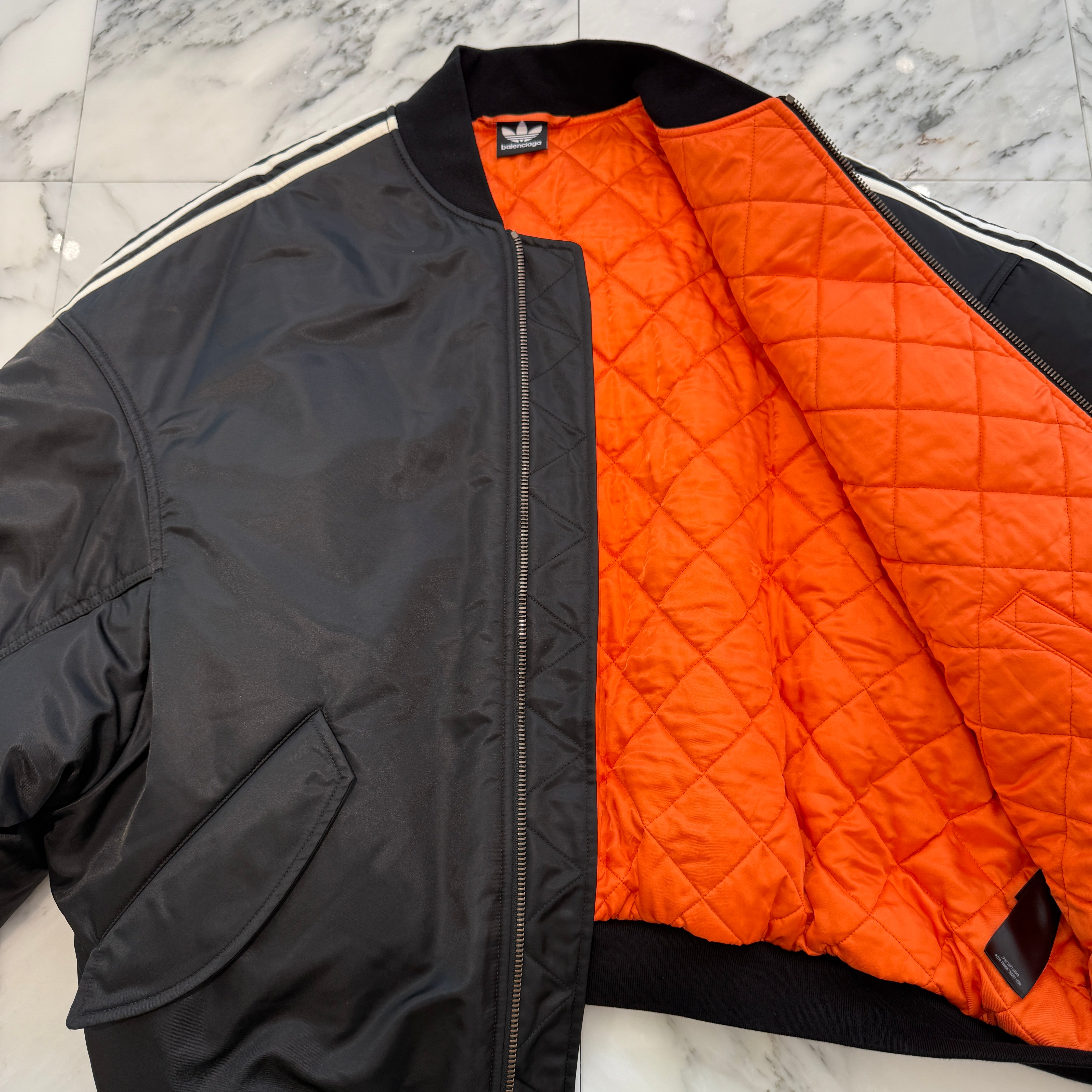 BALENCIAGA × adidas 2023SS MA-1 Side Line Bomber Nylon Jacket