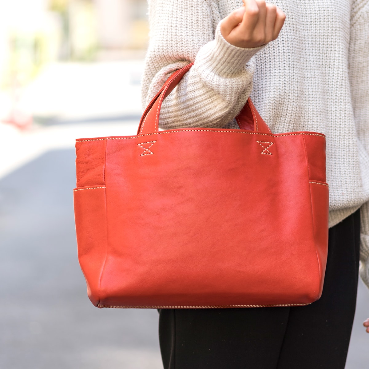 トートバッグ 02/M（栃木レザー） | BAG | ITEM | minca - 毎日に