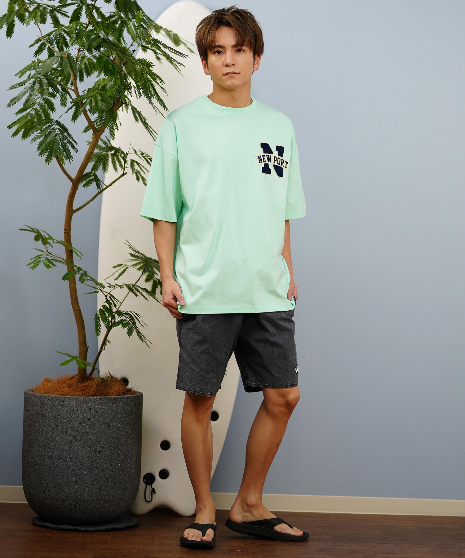 DEAR LAUREL ディアローレル 半袖 Tシャツ メンズ 抗菌防臭 UVケア