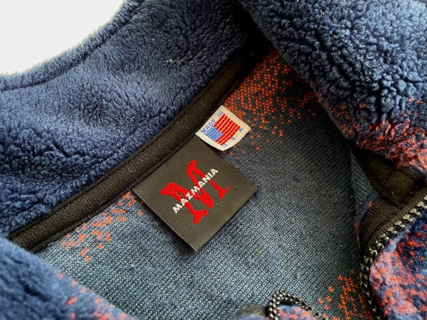 90s MAZMANIA Fleece Jacket Navy – NO BURCANCY