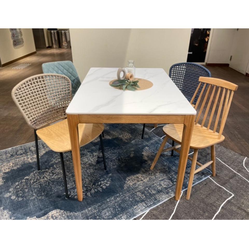 ダイニングテーブルCST-YB302-120【送料無料】ホワイト/オーク | NOCE