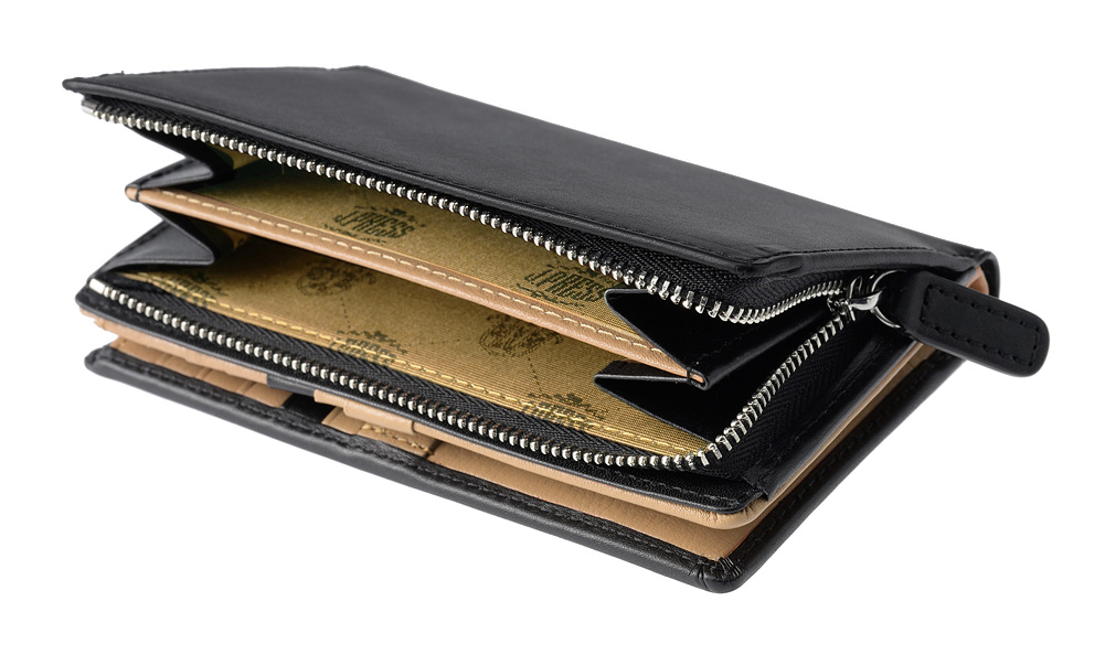 J.PRESS】二つ折り財布(ミドルウォレット)□スムース×ヌメ