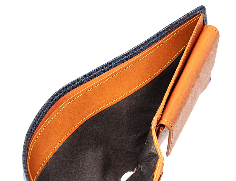 キプリス】二つ折り財布(小銭入れ付き札入)□カシューレザー