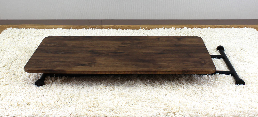 レトロなリフティング昇降テーブル：ガス圧で無段階高さ調整可能タイプ