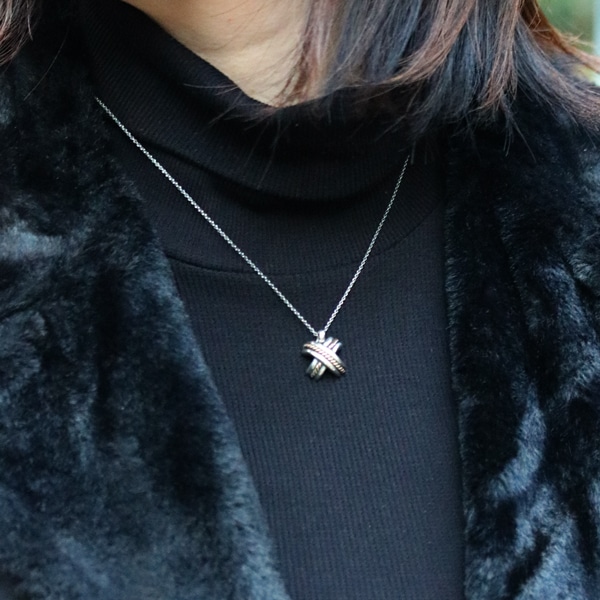Tiffany&Co. ティファニー シグネチャー クロス ネックレス 中古