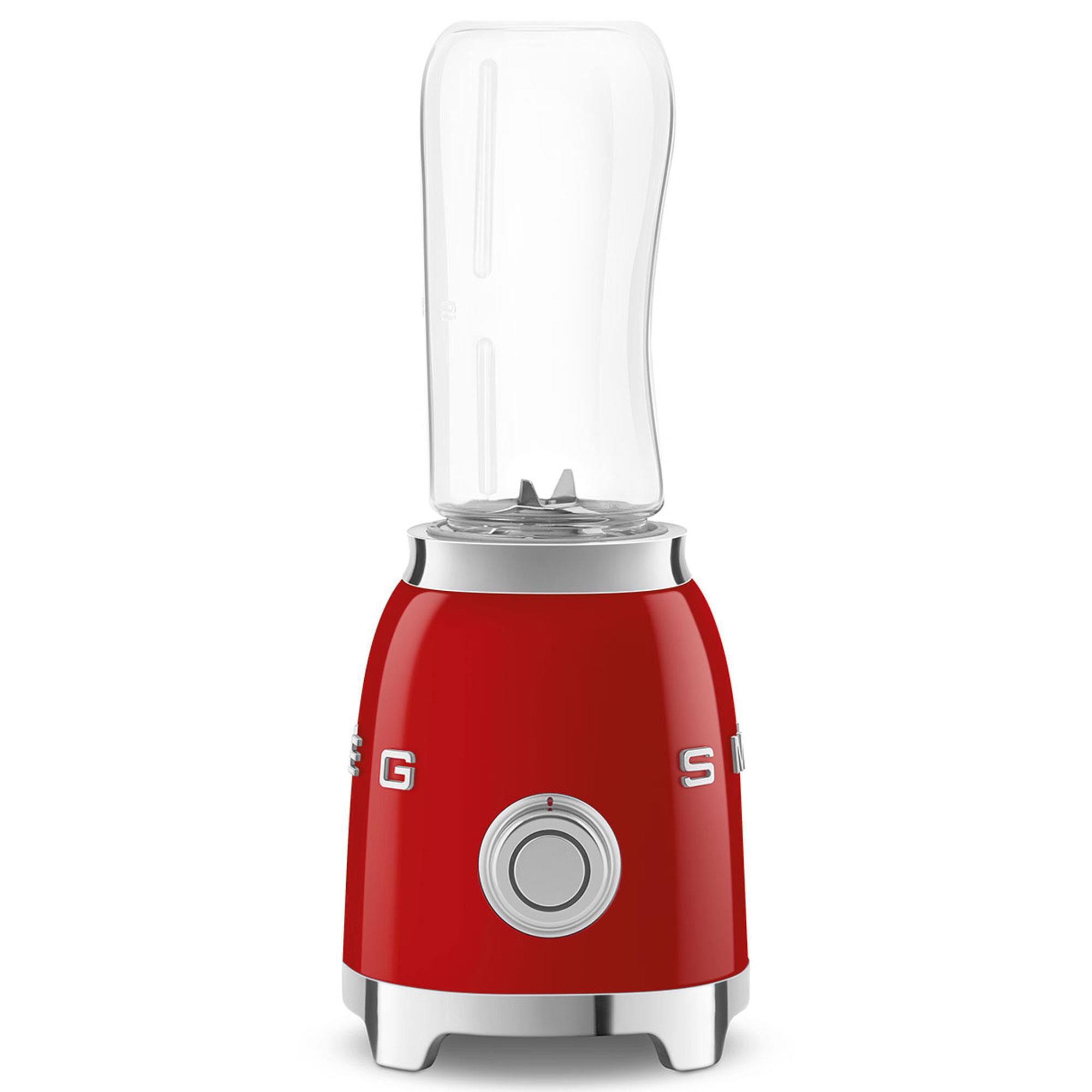 SMEG 2-Speed Personal Blender in Red and Chrome