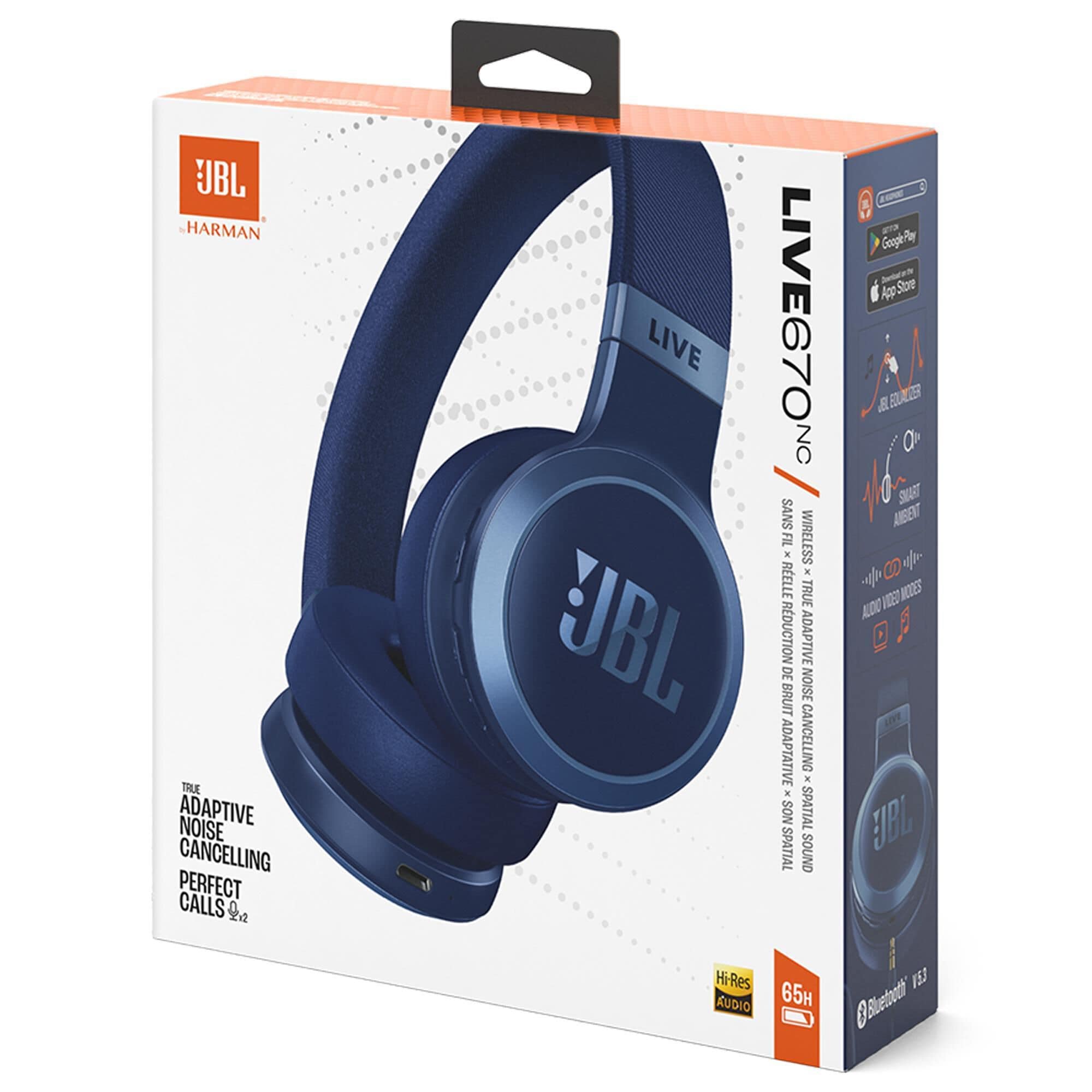 JBL Wireless On-Ear Headphones with True Adaptive Noise Cancelling