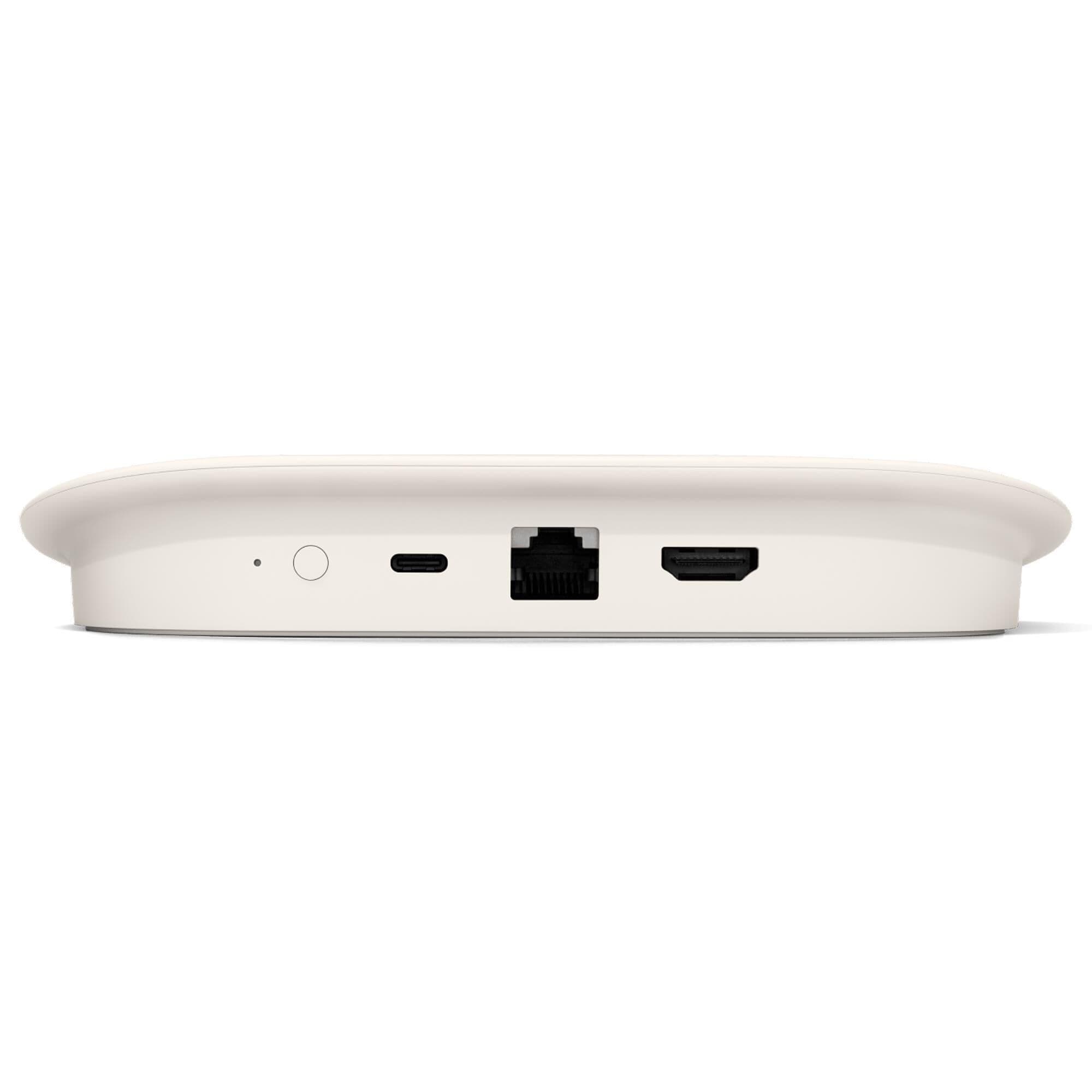 Google TV Streamer (4K) with Voice Remote in Porcelain