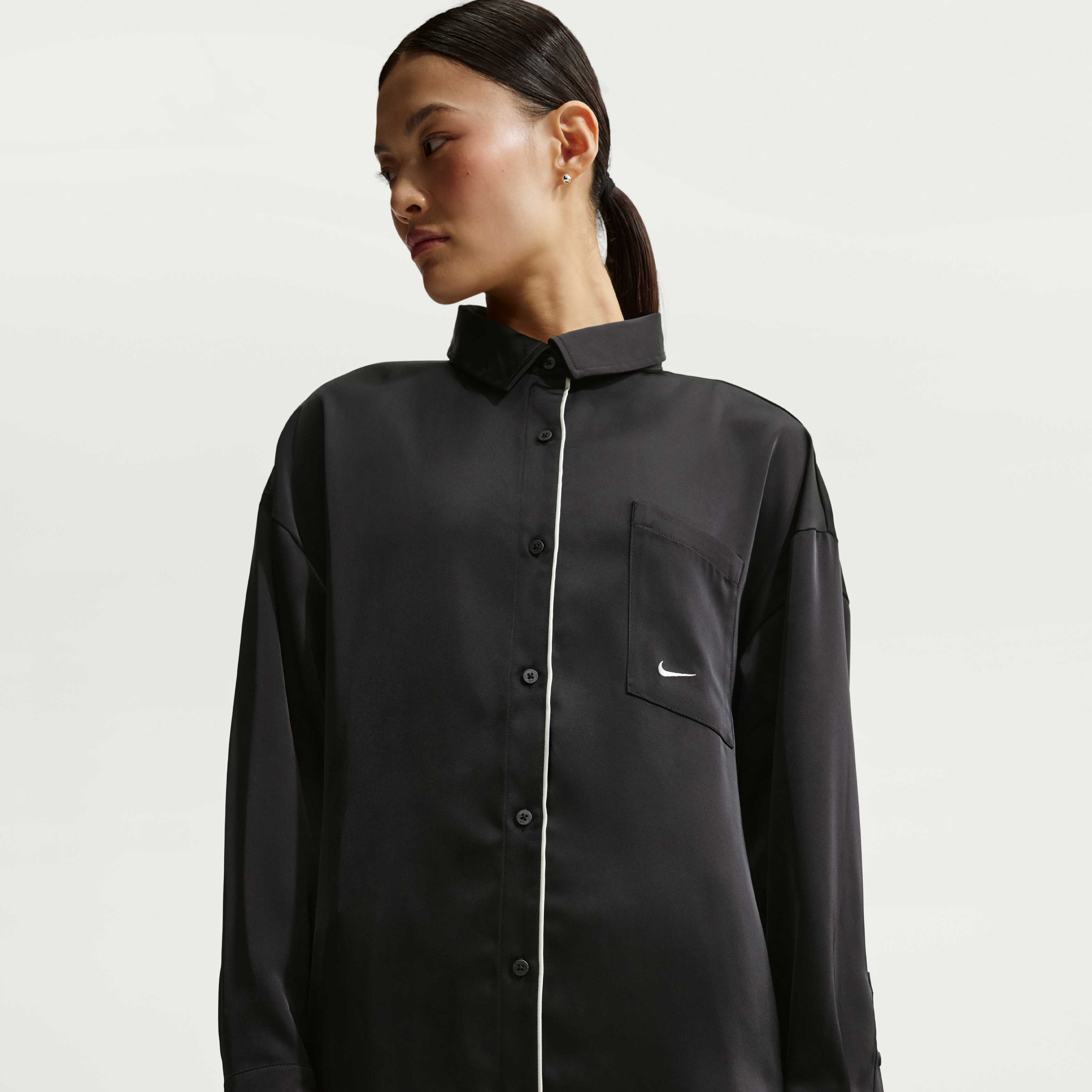 Buy Nike Sportswear Women's Oversized Satin Long-Sleeve Top