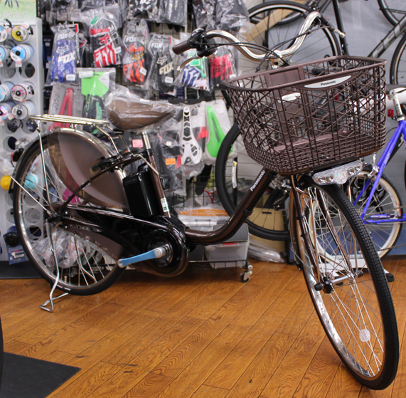 Panasonicの電動自転車 ビビ・DXのブラウンが入荷いたしました。