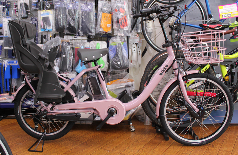 ブリヂストンの子乗せ電動自転車ビッケモブddが入荷いたしました。