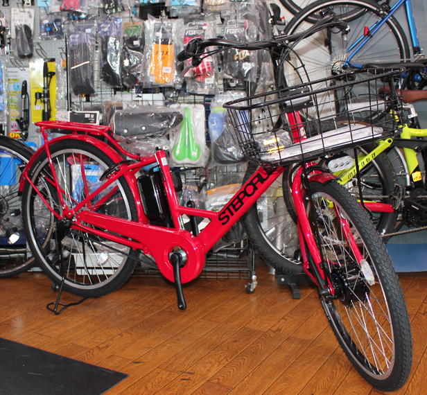 ブリヂストンの電動アシスト自転車ステップクルーズeが入荷いたしました。