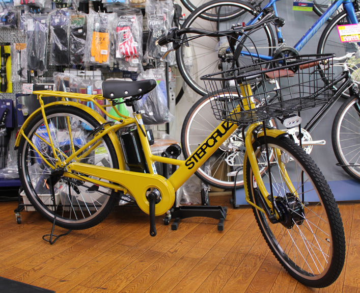 ブリヂストン製の電動アシスト自転車 ステップクルーズeが入荷いたし