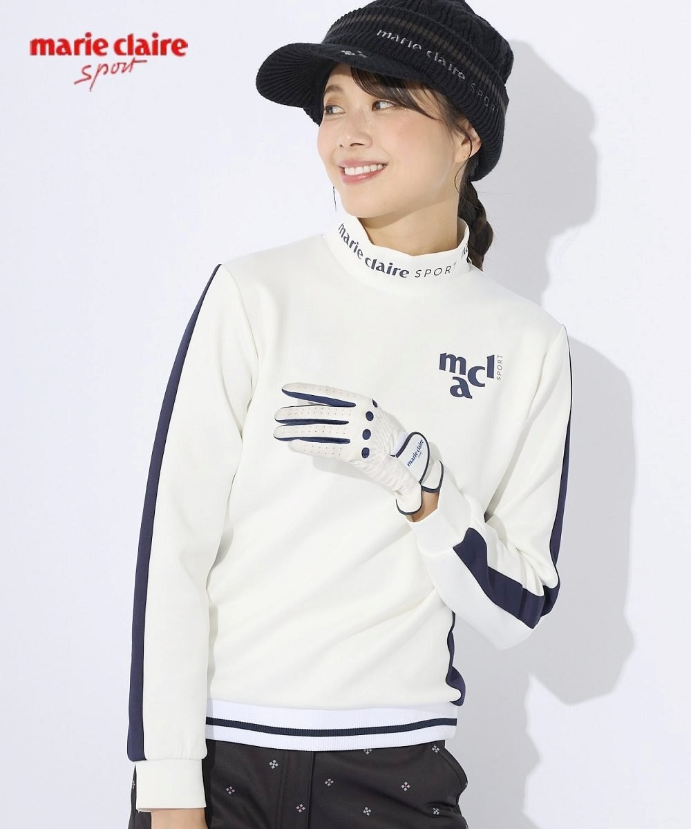 marie claire sport 長袖モックネックシャツ (大きいサイズあり) (マリ