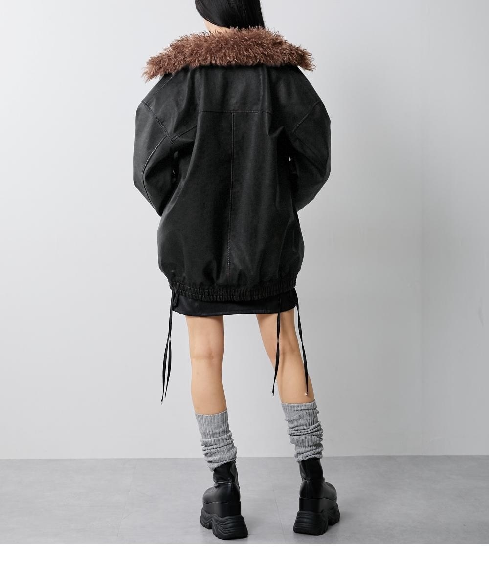 2WAYフェイクレザージャケット 通販【ニッセン】