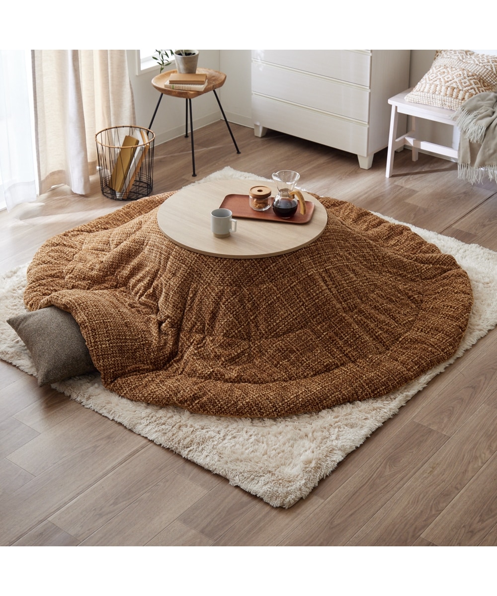 洗える】丸型（円形）カラーとサイズが選べるこたつ布団 通販【ニッセン】