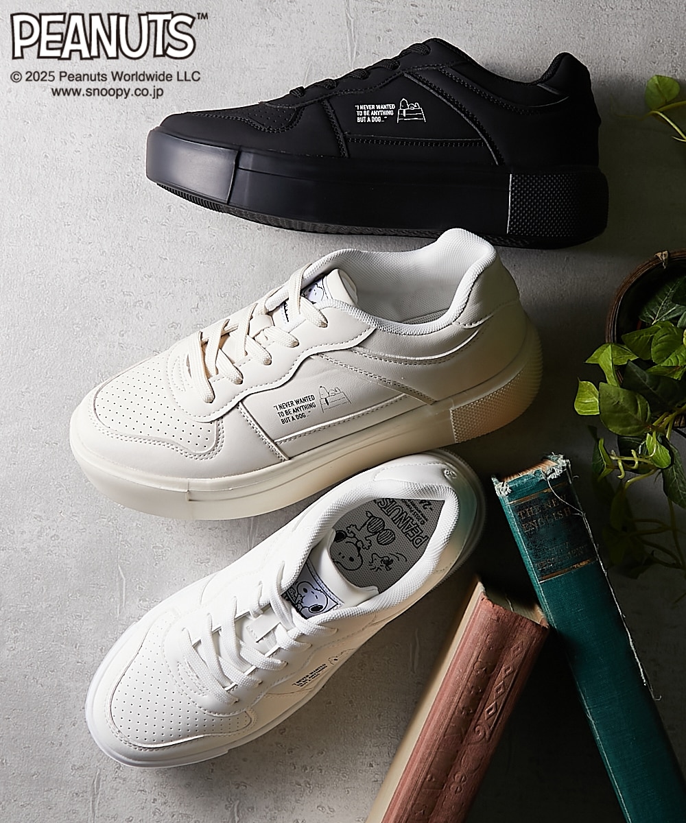 PEANUTS（ピーナッツ）厚底スニーカー（スヌーピー） 通販【ニッセン】