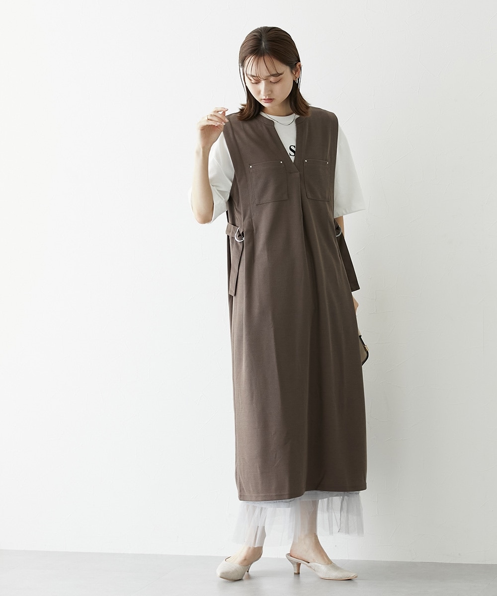 ベルト付きジャンスカ 通販【ニッセン】