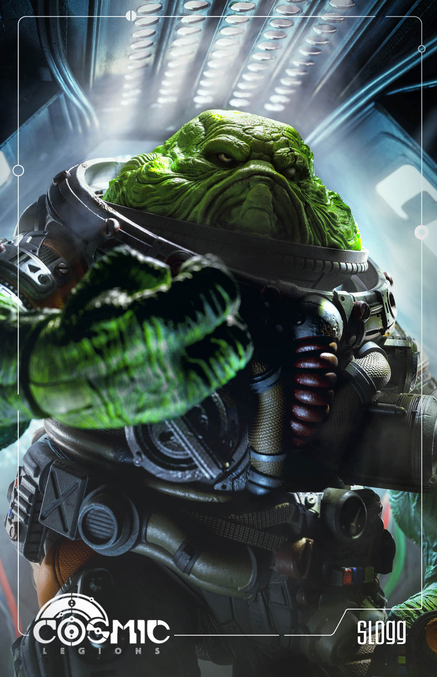 A look at the Cosmic Legions figure of Slogg