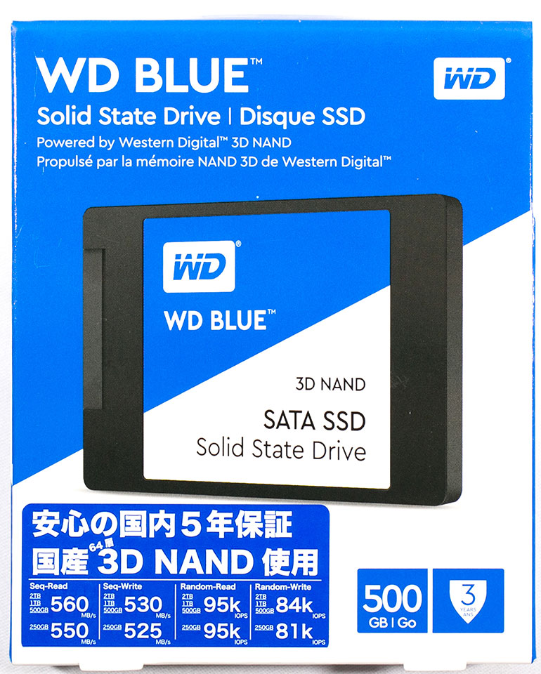 WD BLUE 3D NAND SATA SSD 500GBの性能 【桜PC情報】