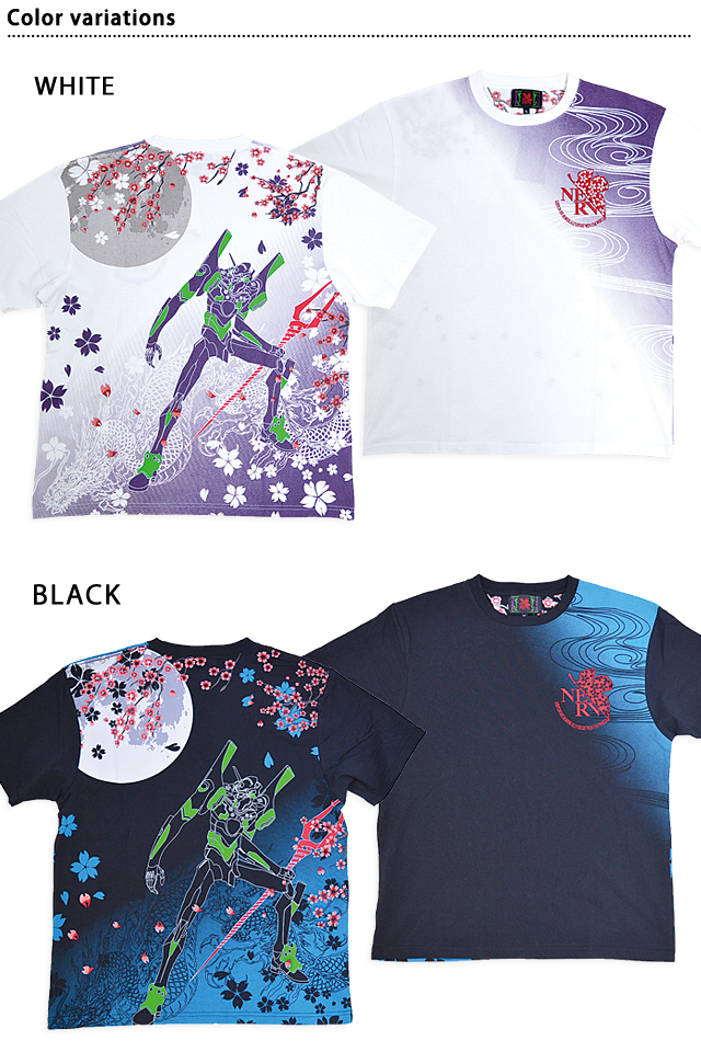 EVANGELION×錦 雅桜×初号機半袖Tシャツ 錦 554217 和柄 和風